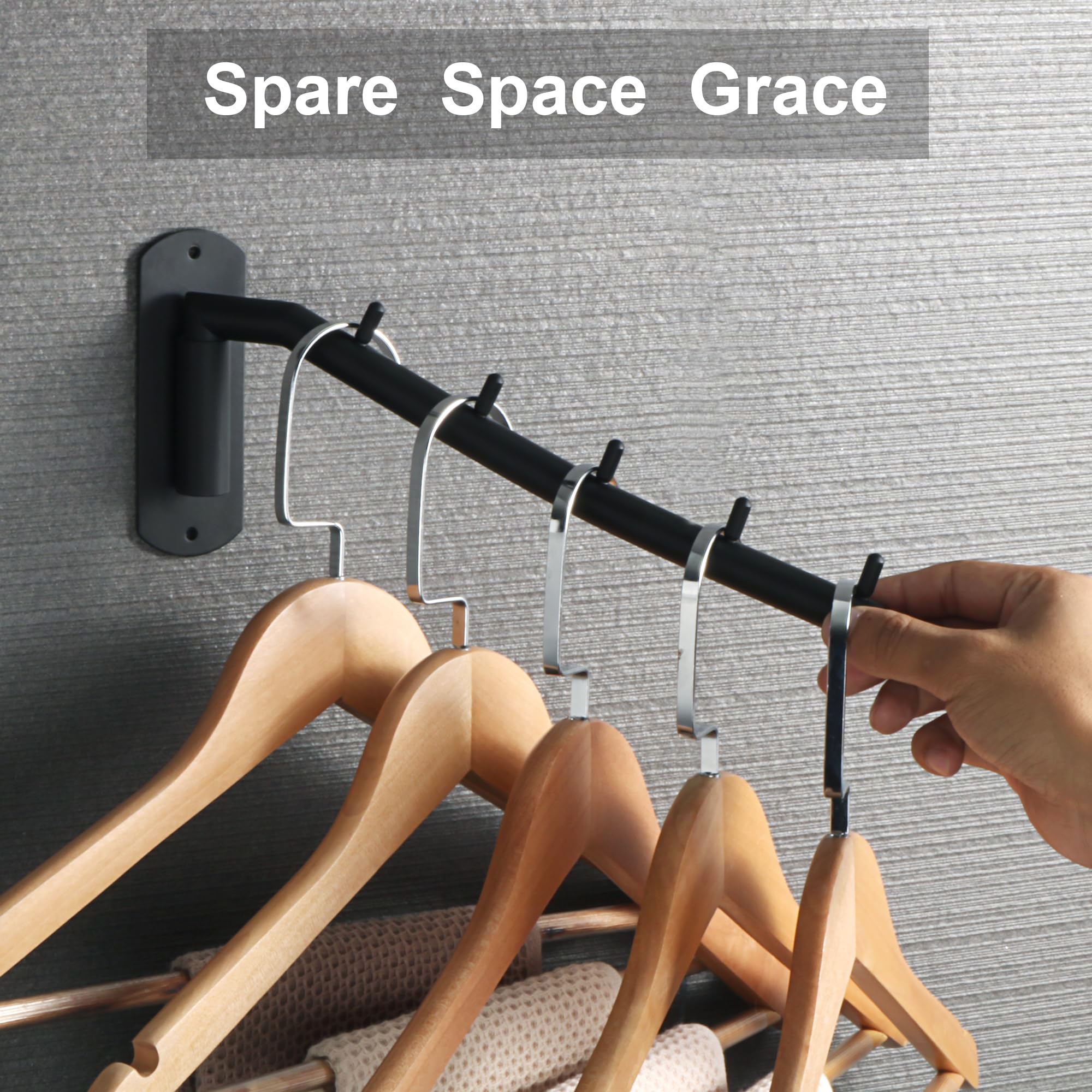 Alise Wall Mounted Drying Rack, Swivel Stainless Steel Laundry Hanger Rack, Space Saving Heavty Duty Clothes Wall Drying Rack Fo